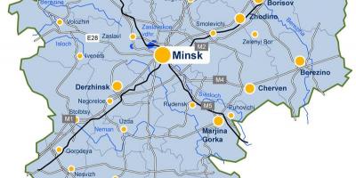 Minsk kaart wit-rusland